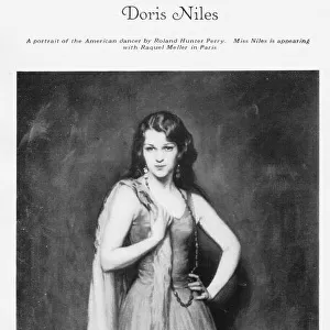 A portait of the dancer Doris Niles, 1930 appearing