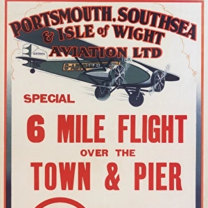 Portsmouth, Southsea & Isle of Wight Aviation Poster