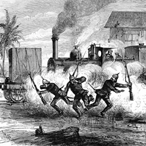 The Portuguese Army attempts to seize a railway train, South
