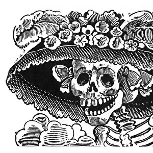 Posada, Calavera of the Female Dandy, Mexico