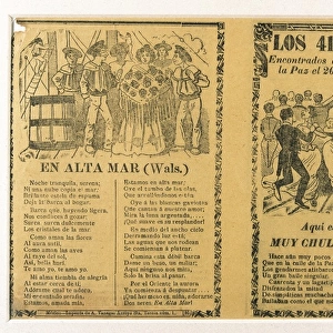 POSADA, Jos頇uadalupe (1852-1913). Printed songs