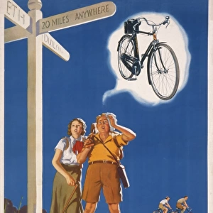 Poster advertising Hercules bicycles