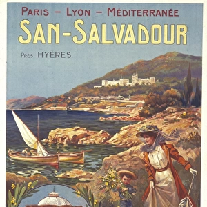 Poster advertising San Salvadour, France