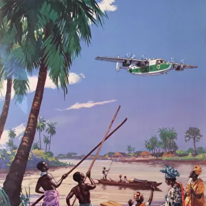 Poster advertising West African Airways
