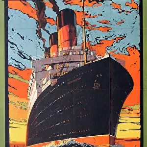 Poster, Cunard, Europe, America