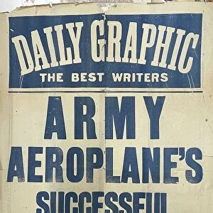 Poster, Daily Graphic, Army Aeroplane's Successful Flight