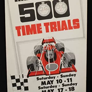Poster, Indianapolis 500 Time Trials, May 1975
