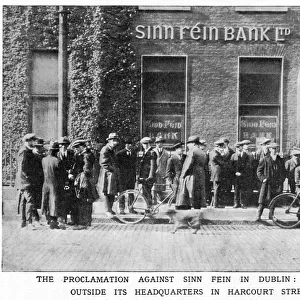 Proclamation against Sinn Fein in Dublin