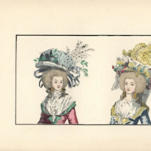 Prominent citizen bonnets of the late 18th century