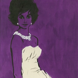 Purple woman by David Wright