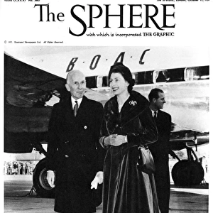 Queen Elizabeth II North America visit - Uplands airport