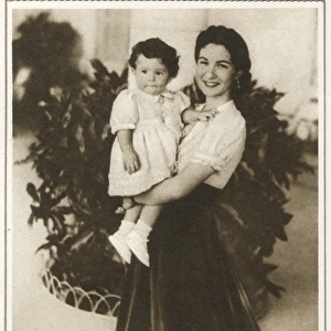 Queen Farida of Egypt and Princess Ferial