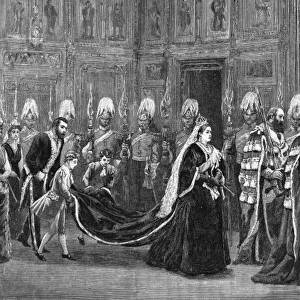 Queen Victoria opening Parliament