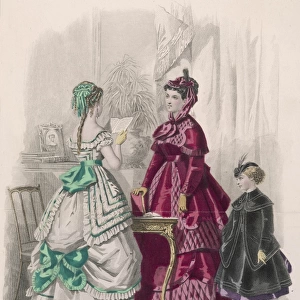 Quilted Red Dress 1868