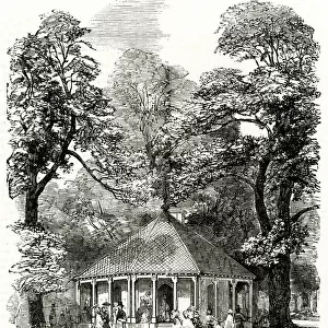 Refreshment-room in Kensington Gardens 1855