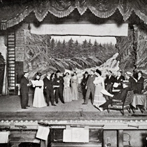 Rehearsing a play in ordinary clothes