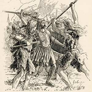 Roman Standard bearer (throwing the eagle)