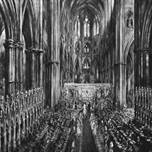 Royal Wedding 1947 - service in Westminster Abbey