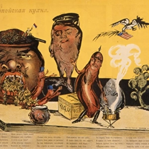 Russian Allegory on Nations and Foodstuffs