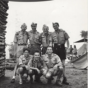 Russian Scouts in Exile at camp