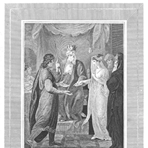 Saul presents his daughter to David