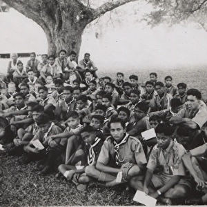 Scouts at camp, Fiji, South Pacific