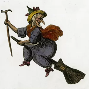 Scrap, Witch flying on a broomstick