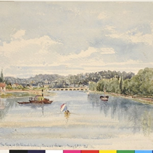 The Seine at St. Cloud Looking Towards Sevres