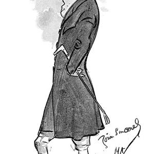 Self portrait of the Engish caricaturist Phil May