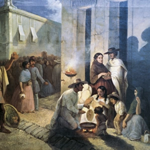 SERRANO, Manuel (19th century). The Fritter Seller