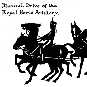 Silhouette of musical drive, Royal Horse Artillery