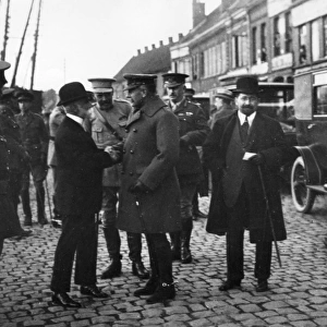 Sir Douglas Haig meeting President of Portugal, France