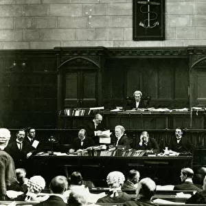 Sir Samuel Evans at Prize Court, London, WW1