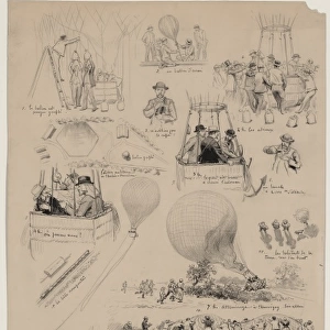 Sixteen vignettes from the lives of French balloonists, Albe