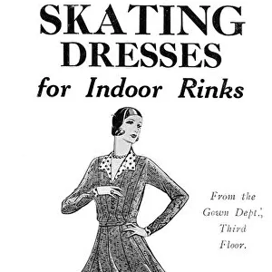 Skating dress at Dickins and Jones advertisement