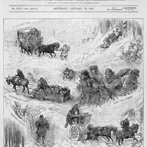 Snowstorm in London 1881