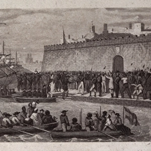 Spain (1847). Arrival of Juan Prim to Puerto