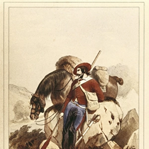 Spain (19th c. ). Carlist Wars. Cavalry under