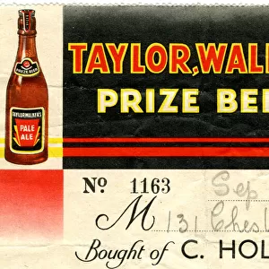 Stationery, Taylor Walkers Prize Beers