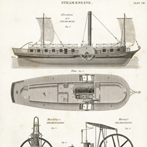 Steam boat, Maudslays and Murrays steam engine