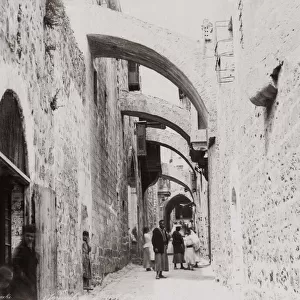 Street scene in Jerusalem, Palestine (Israel) c. 1890