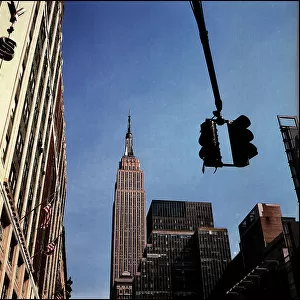 Street view of the Empire State Building New York