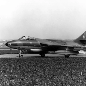 A Swiss Air Force Hawker Hunter F58