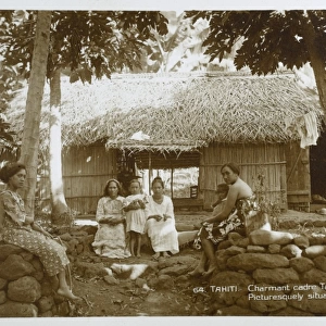 Tahitian Villagers