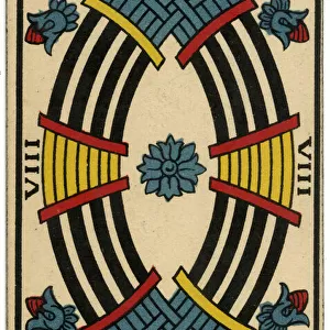 Tarot Card - Epees (Swords) VIII