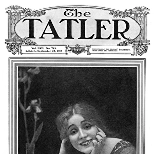 Tatler cover - Laurette Taylor reading The Tatler