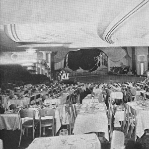 Theatre restaurant and stage at the French Casino, NYC