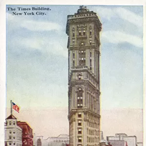 The Times Building, New York, USA - located at the intersection of Broadway