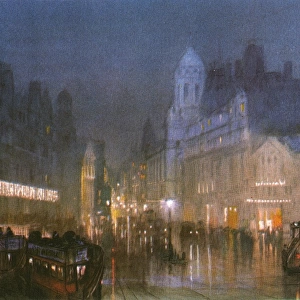 Tottenham Court Road at night, 1926