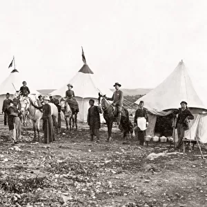 Tourist camp in the Holy Land, c. 1890